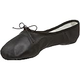 Capezio Mens Leather Romeo Ballet Shoe,Black,12.5 W US