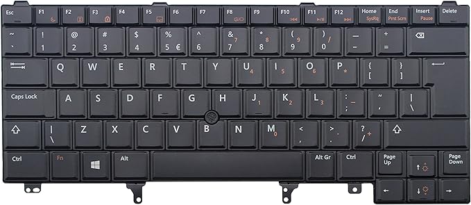 Sunmall Replacement Keyboard With Backlit Compatible With Dell Latitude E54 E5430 E62 E63 E6330 E64 E6430