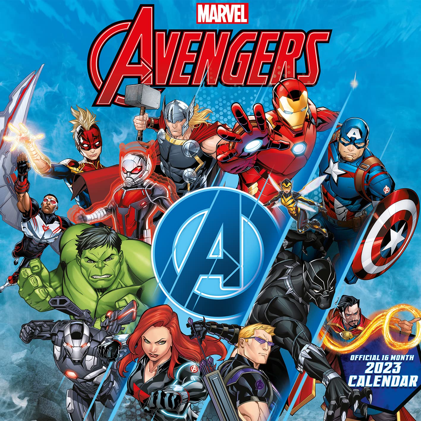Avengers (Kids) Calendar 2023 - Month to a View Planner 30cm x 30cm - Official Merchandise