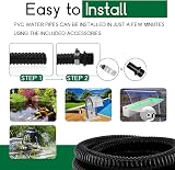 Longrun 25mm Pond Hose 1in Corrugated 6.2m with Clamps Fittings Kit view 5