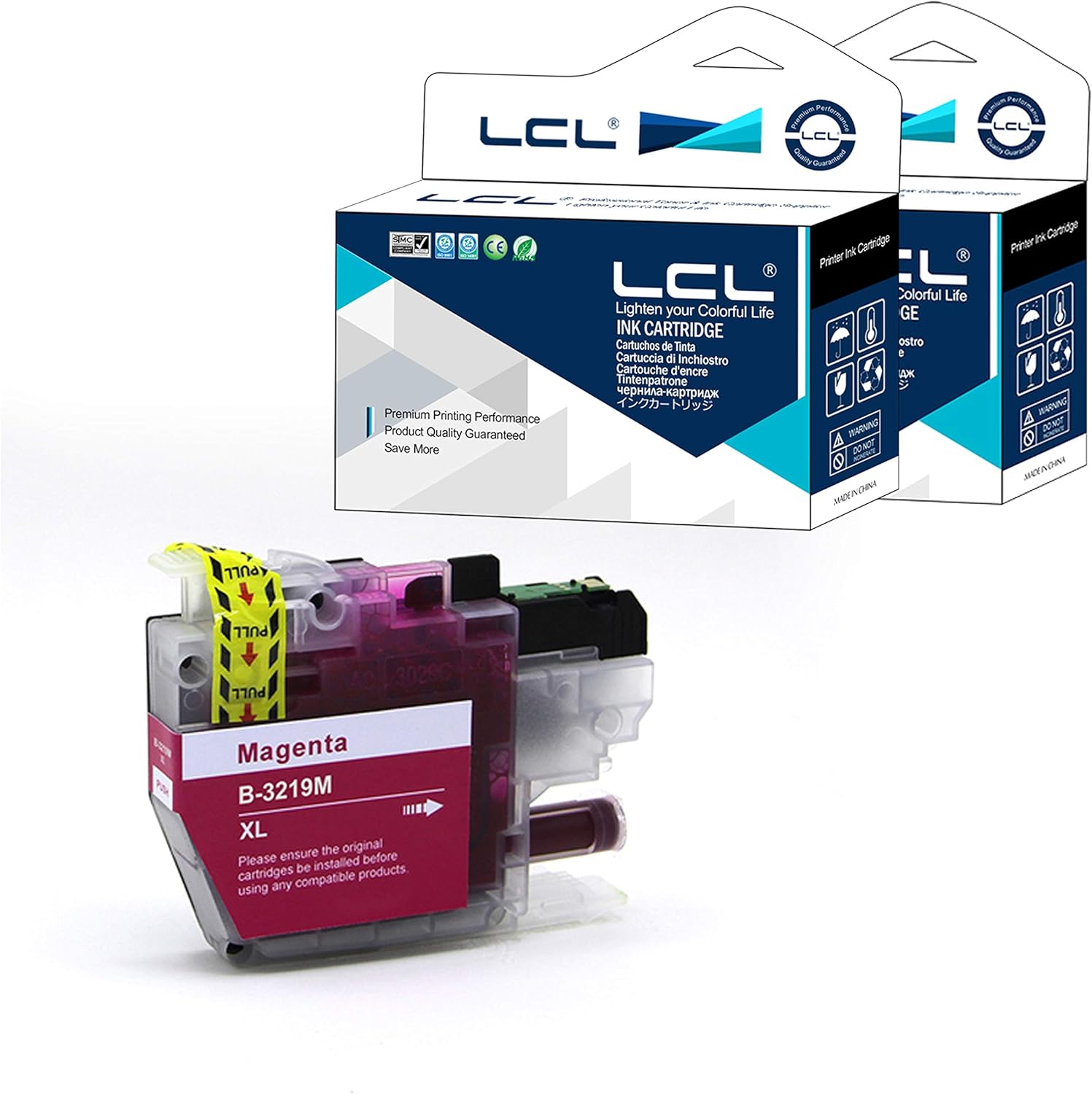 LCL LC3219 LC3217 LC3219XL LC-3219XL LC3219XLM LC3217M High YieldCompatible Ink Cartridge Replacement for Brother MFC-J5330DW MFC-J6530DW MFC-J6930DW MFC-J5335DW MFC-J5730DW MFC-J6730DW (1 Magenta)