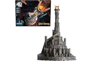 4D Build, Lord of The Rings Barad-Dur Eye of Sauron 3D Model Kit 204 Pcs, Desk Décor Adult Puzzles for LOTR Fans, 3D Puzzles for Adults & Teens 12+