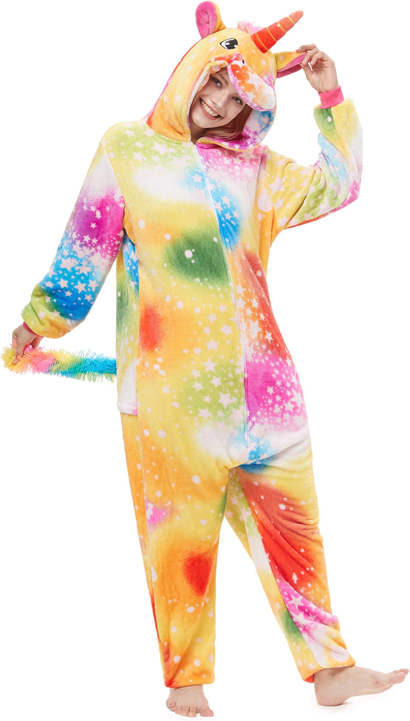 Yutown Adult Unicorn Pajamas Animal Costume Cosplay Onesie