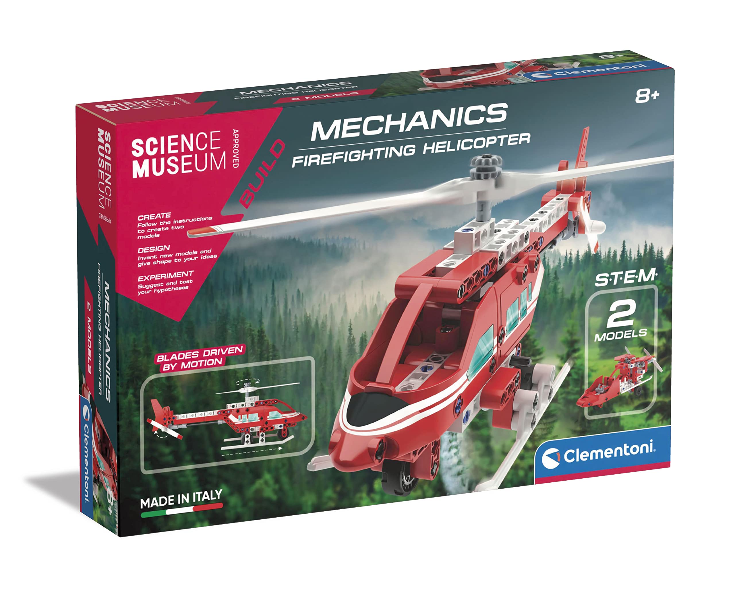 Clementoni 61348 Mechanics Helicopter, Multi-Color