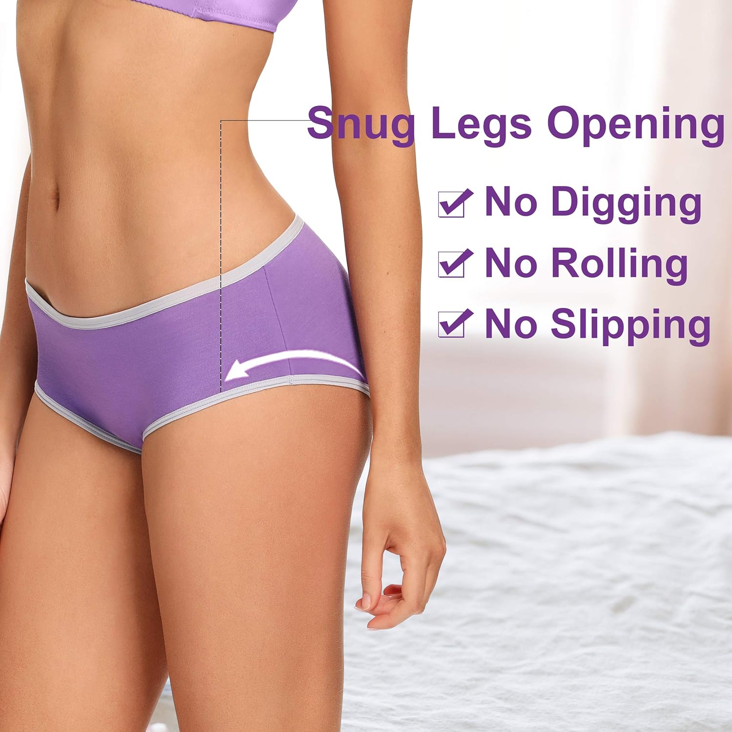 Womens Underwear Cotton High Waist Soft Breathable Stretchy Briefs Comfortable Panties for Ladies(Multicolor) at  Women’s Clothing store