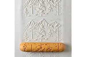 MKM Pottery Tools Wood Big Hand Rollers for Clay (BHR-30 Muir's Mountains)