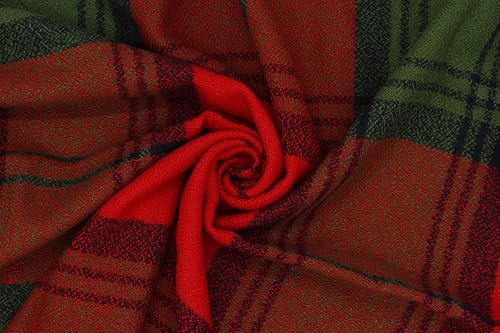 Jaweaver Cute Plaid Blanket Scarf For Adults Cashmere Like Acrylic