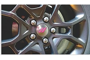 Reflective Concepts Hash Rhombus Center Cap Overlay Decals- 2017-2023 Charger and Challenger - (Color: Hot Pink)