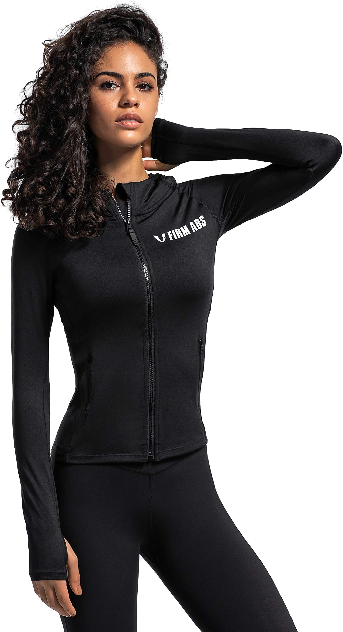 Firm ABS Women's Sports Long Sleeve Shirt Jacket Hood Coat Fitness Running Workout Outdoor Active Wear High Impact Comfort
