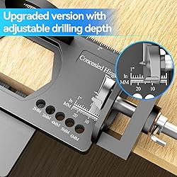 Upgraded 35mm Concealed Hinge Jig - Precision Drill