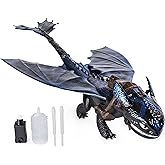 DreamWorks Dragons, Giant Fire Breathing Toothless Action Figure, 20-inch Dragon with Fire Breathing Effects