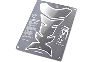 NShield Motorcycle Tank Pad Gas Tank Protector, 3D Motorcycle Tank Sticker Protector Decal Gas Oil Fuel Tank Pad Protector for Suzuki Kawasaki Honda Yamaha Ducati BMW - Slate Grey