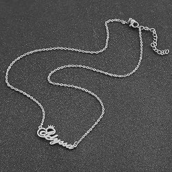 Custom Silver Name Necklace Personalized for