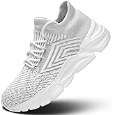 Mens Walking Shoes Running Athletic Sports Sneakers Slip on Mesh Lightweight Breathable Tennis Gym Soft Sole