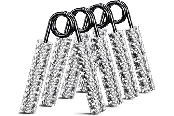 ZEAGUS Grip Strength Trainer 4Pack,50LB-200LB Metal Hand Grip Strengthener,Non-Slip Heavy-Duty Forearm Exerciser,Hand Gripper