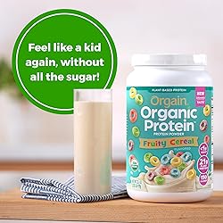Orgain Organic Vegan Protein Powder, Fruity Cereal