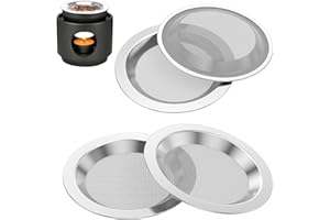 4 Pack Stainless Steel Incense Burner Sieves, 10 cm Diameter Heat Resistant Aroma Sieve Plate, Ash Strainer Screens for Incen