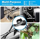 annex 72pcs Reusable Cable Ties Wire Organizers Hook Loop Organizer Adjustable view 4
