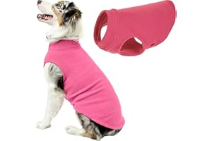 Gooby Stretch Fleece Vest Dog Sweater - Pink, 3X-Large - Warm Pullover Fleece Dog Jacket - Winter Dog Clothes for Small Dogs Boy or Girl - Dog Sweaters for Small Dogs to Dog Sweaters for Large Dogs