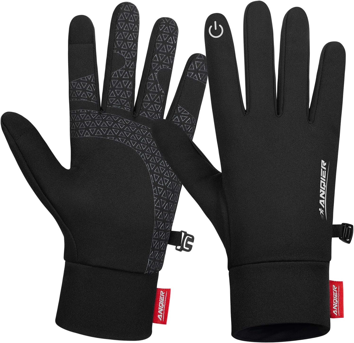 Benirap Winter Thin Thermal Gloves, Lightweight AntiSlip Touch Screen