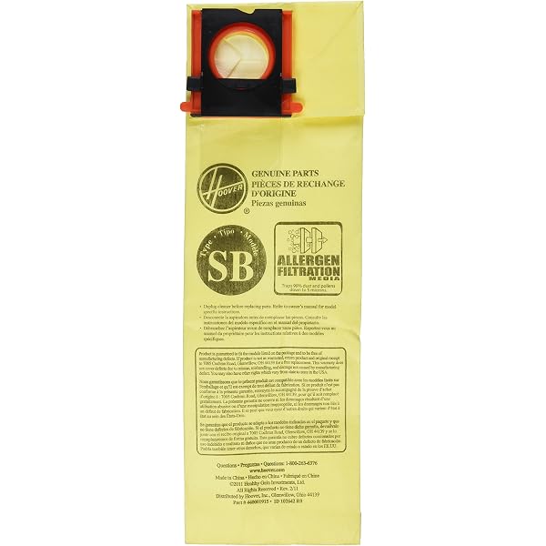 Hoover Type SB Allergen Bag for Insight 