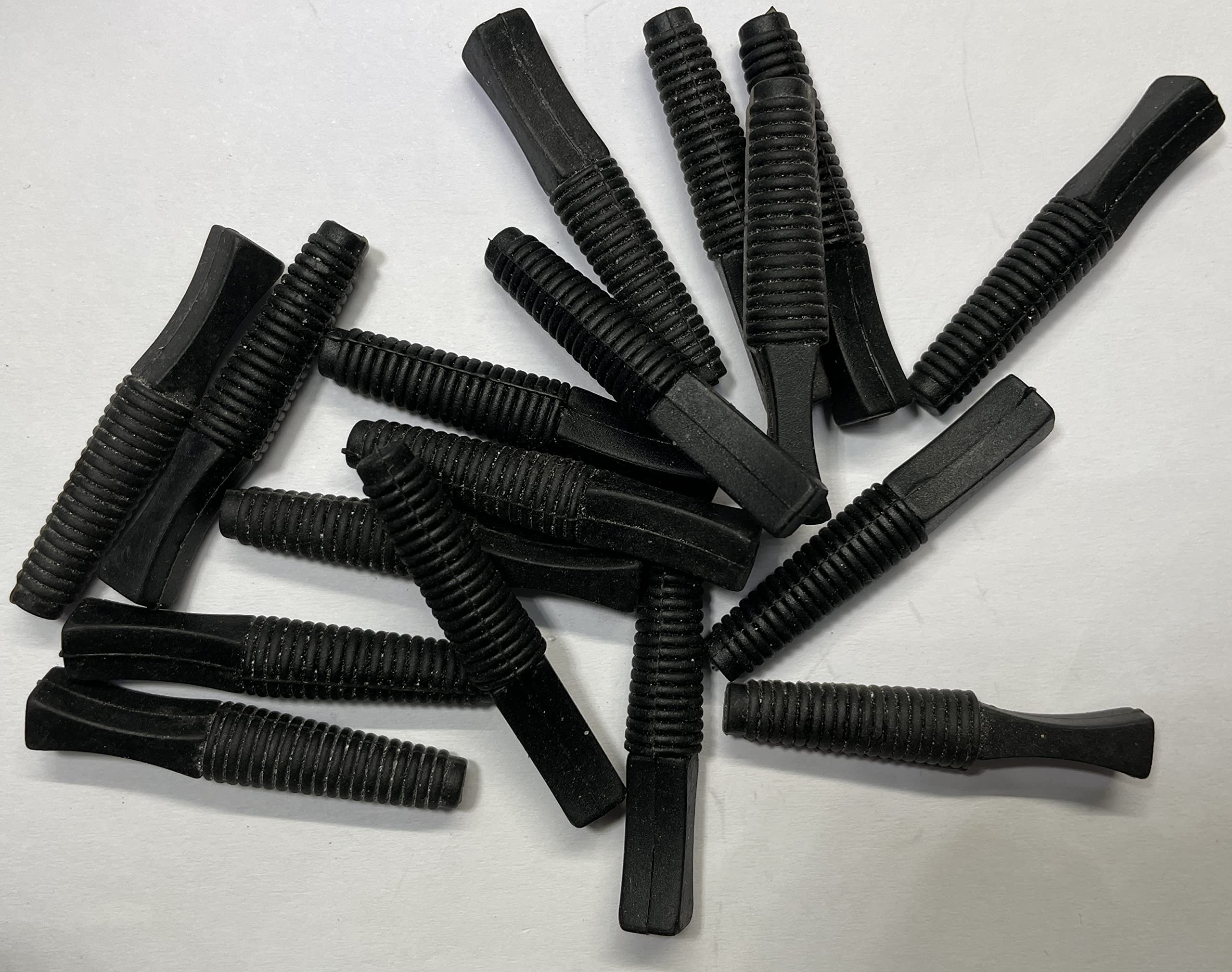 dexierp Protection Force Ribbed Tapered Insert Plug Stopper For 1/4" 9/32" 5/16" 6-8mm ID Hole Thread Tube Bottle Openning (Pack of 20) Reusable Rubber — image 1