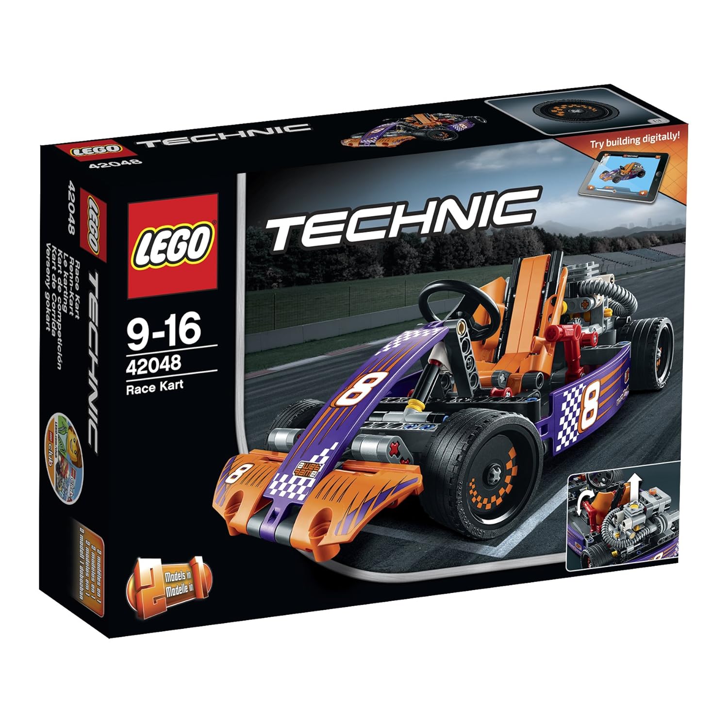 LEGO Kart de competición multicolor