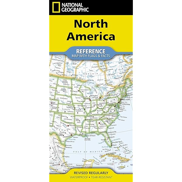 National Geographic North America Wall Map - Classic (23.5 x 30.25