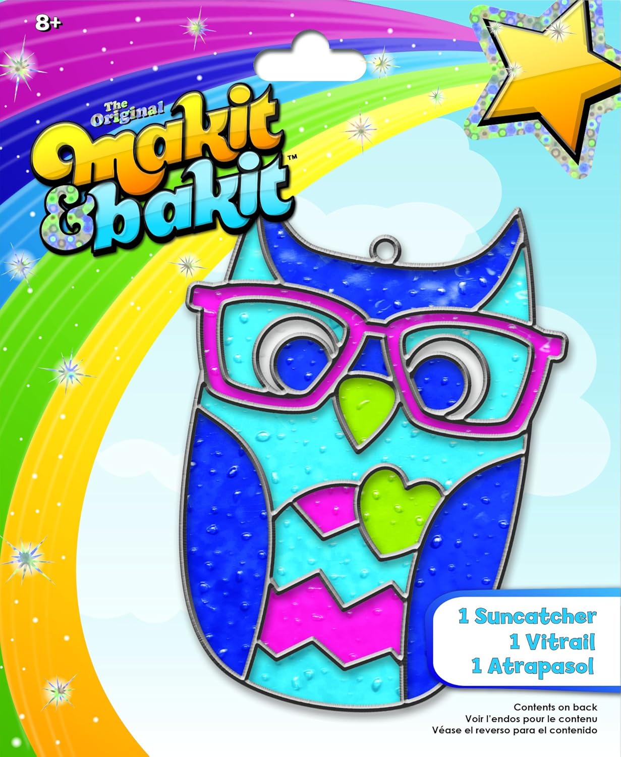 Colorbok TB-73245 Makit and Bakit Suncatcher Kit, Owl