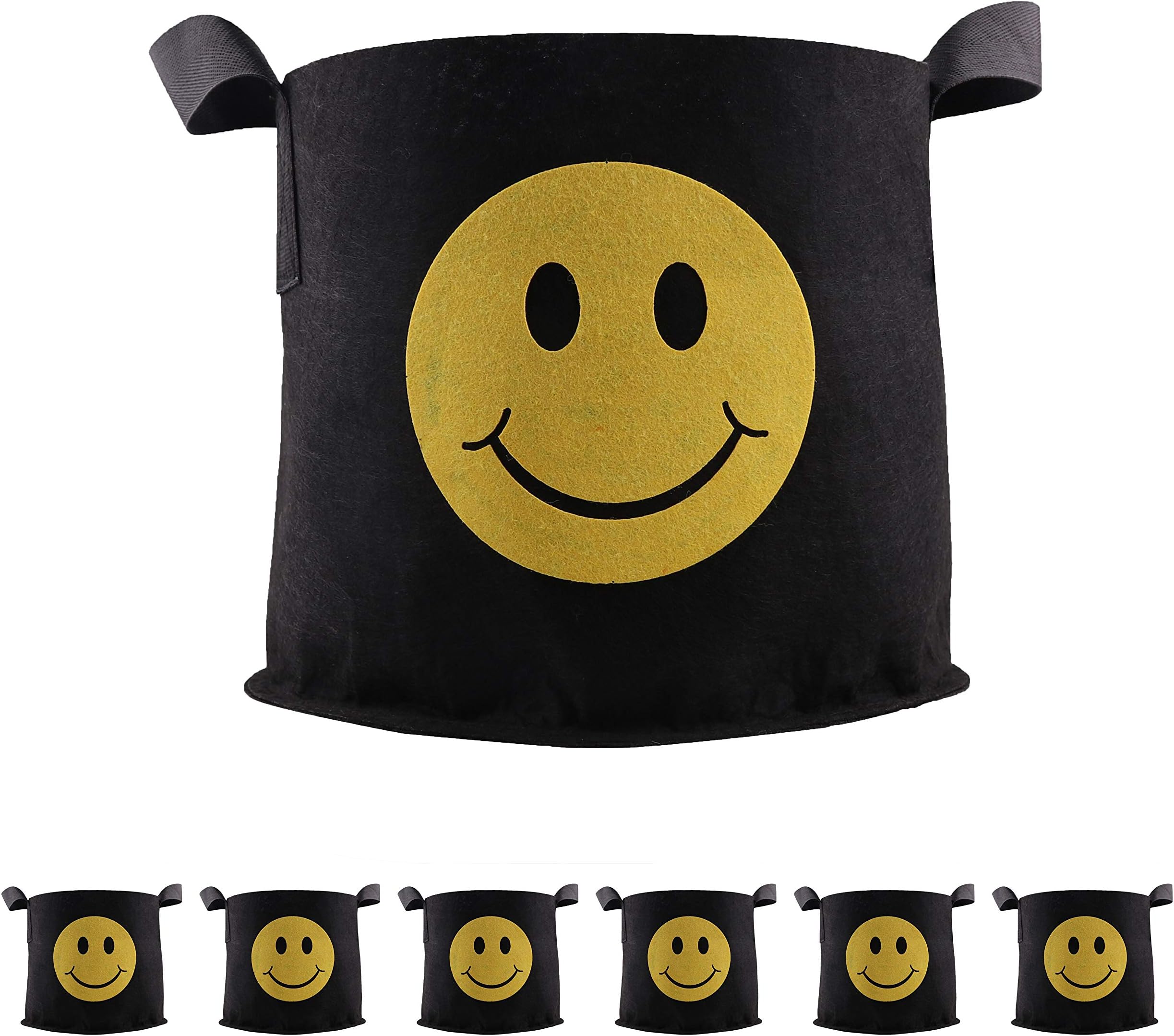 FHQSX Grow Bags Fabric Aeration Container Gardering with Handles/6-pack 3 Gallon