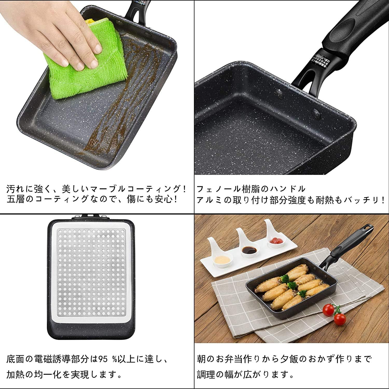 Amazon Co Jp 卵焼き フライパン 13 18cm Ih対応オール熱源対応 玉子焼き器 お弁当用 エッグパン フッ素加工 ブラック ホーム キッチン Amazon Co Jp 卵焼き フライパン 13 18cm Ih対応オール熱源対応 玉子焼き器 お弁当用 エッグパン フッ素加工 ブラック ホーム キッチン