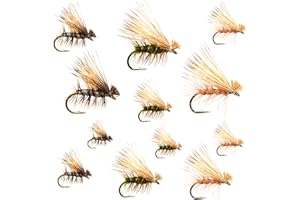 Outdoor Planet 12 Pieces Top Rating Dry/Nymph/Streamer Fly Fishing Flies Trout Fly Assortment