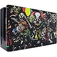 eXtremeRate Custom Soft Touch Grip Faceplate for Nintendo Switch Dock, Scary Party Patterned DIY Replacement Housing Shell for Nintendo Switch Dock - Dock NOT Included