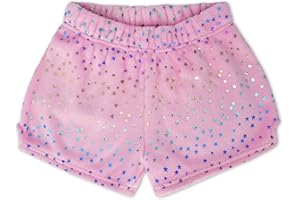 iscream Big Girls Silky Soft Pretty Print Plush Fleece Shorts - Pastel Dreams Collection