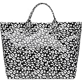 PVC Clear Tote Bag for Women, Large Plastic Tote Beach Bag, Kraft Paper Hobo Handbag Purse with Top Handle