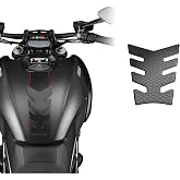 STOMPGRIP | Motorcycle Center Tank Pad Protector | Universal Fit | Vertebrae | Waffle Black