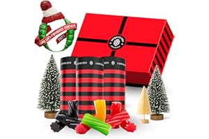 GOAT FOODS Licorice.com | Candy Gift Box | Soft & Chewy Australian Red, Black & Fruity Licorice | Yummy Strawberry, Green Apple & Raspberry | Great Gift Idea for Holidays and Birthdays | Pack of 3