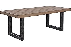 Crosley Furniture Beaufort Beaufort All Weather Rattan Wicker Outdoor Coffee Table for Patio, Deck, Porch, Brown