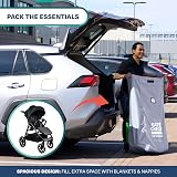 Bramble Large Stroller Bag Cover for Airplane Grey 116x53x34cm view 3