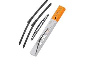 PEJIEDAS 3 Wiper Blades for Chevrolet Aveo Sonic 2012-2017 Holden Barina 2011-2017, Front Wiper Blades + Rear Wiper Blades, OE Original Style (26" + 15" + 11" - Pack of 3)