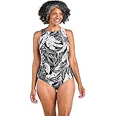 Maxine of Hollywood Womens High Neck Maillot One Piece Swimsuit