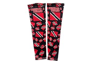 EVERYTHING CROPOVER Caribbean Flag Arm Sleeves for Carnival J'ouvert Basketball Men Women UV Protection Compression | 1 pair