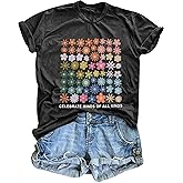Celebrate Minds of All Kinds Shirt Women Autism Awareness T Shirt Mental Health Inspirational Short Sleeve Tee Tops