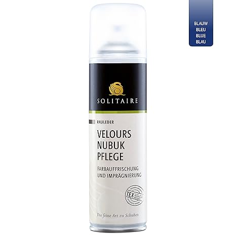 Solitaire Velours Nubuk Pflege Spray blau, 250 ml