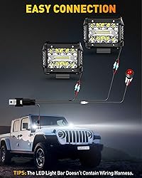 NAOEVO 4 inch LED Pod Lights, 120W 12,000LM LED