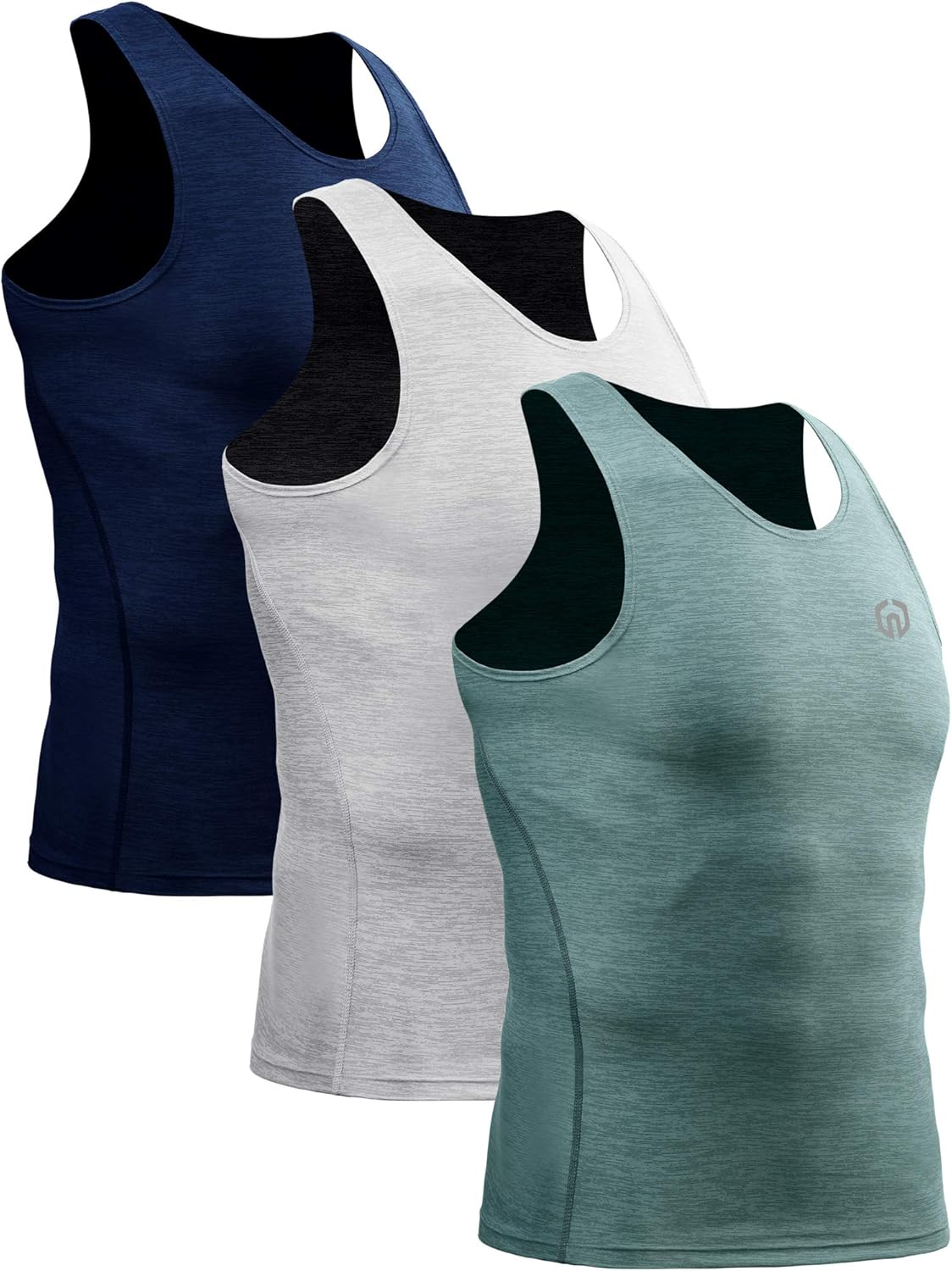 Neleus Men's 3 Pack Athletic Compression Under Base Layer Sport Tank Top at  Men’s Clothing store