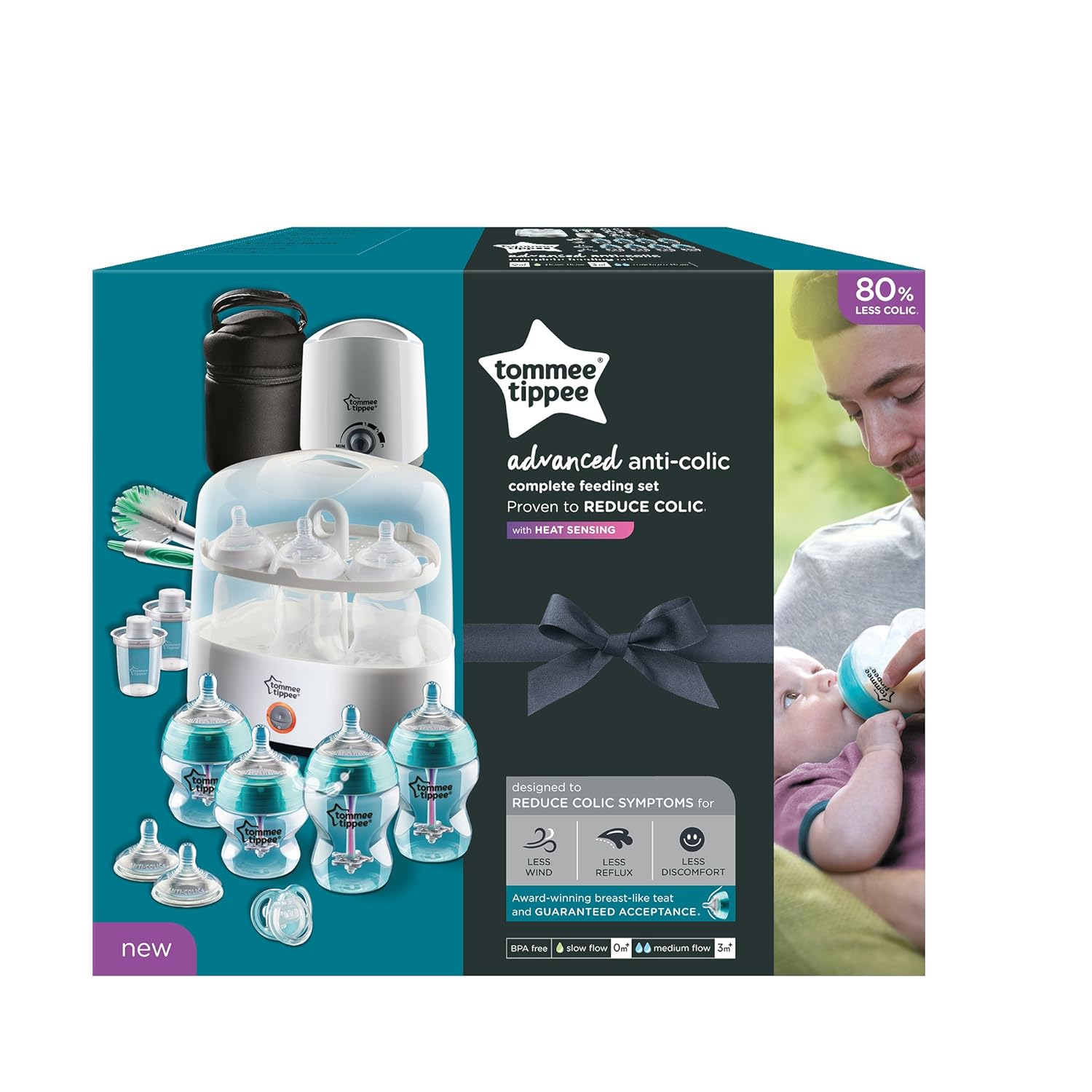 tommee tippee advanced anti colic feeding set