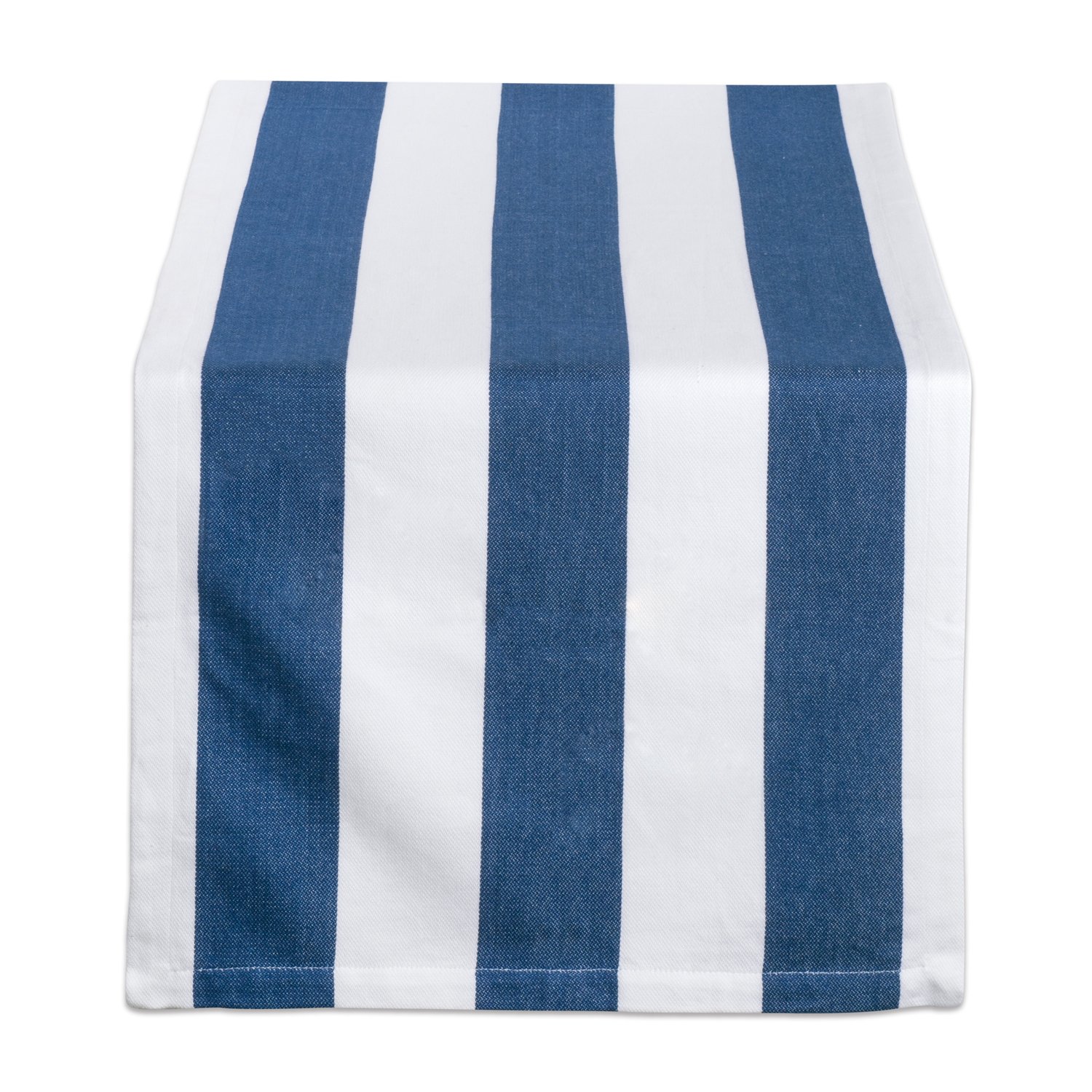 DII Dobby Tabletop Collection, Cotton, Navy, 18x72 Table Runner