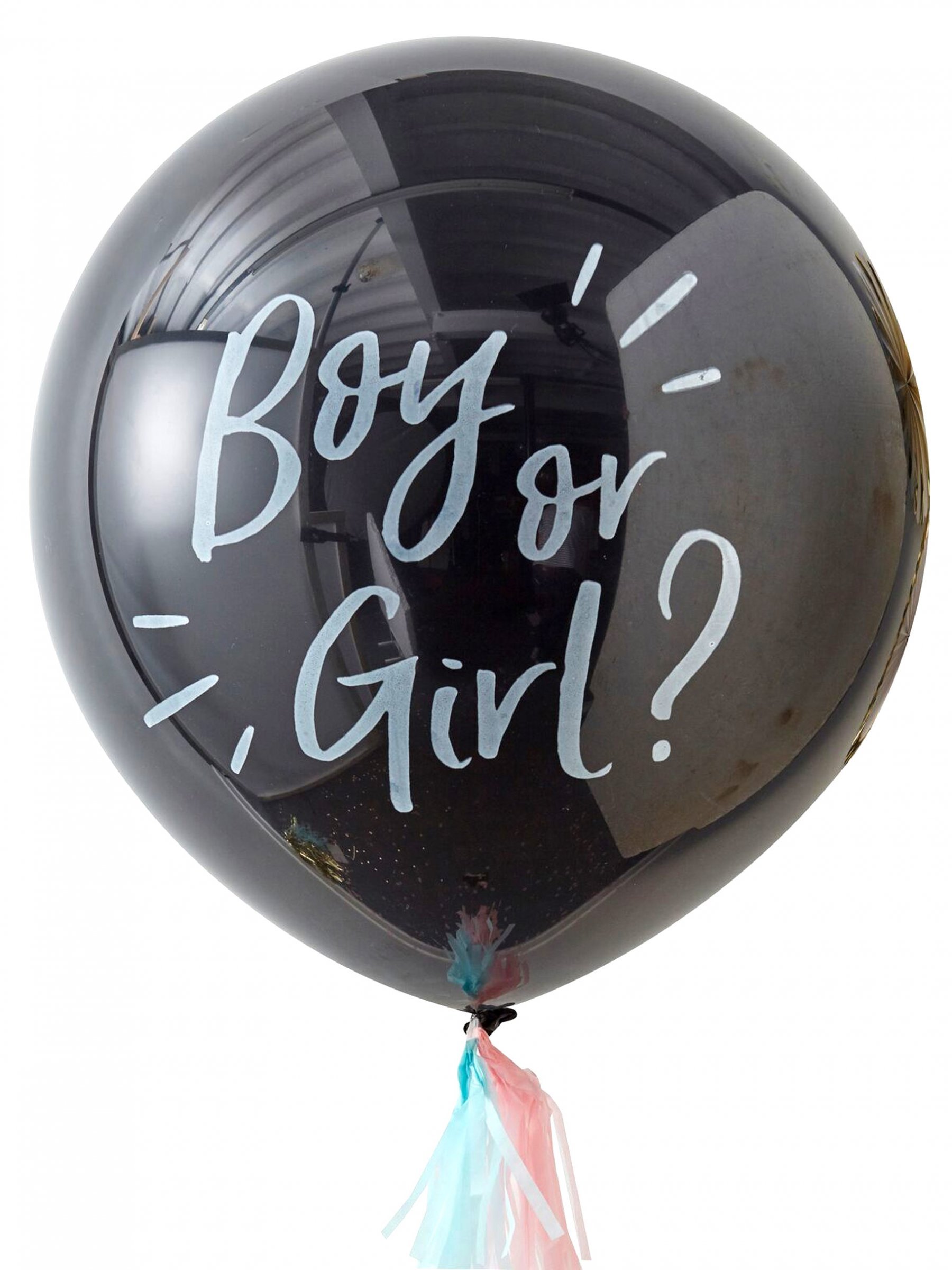 Ginger Ray Boy or Girl? Giant Gender Reveal Baby Shower Confetti Balloon Decoration - Oh Baby! — image 1