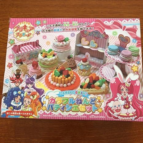 Amazon キラキラ プリキュア アラモード カラフルねんど パティシエセット こむぎねんと６色入り おもちゃ ホビー